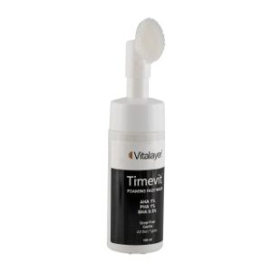 فوم شستشو ویتالیر مدل Timevit مناسب انواع پوست حجم 150 میلی لیتر